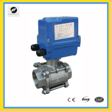 220V/50HZ 1.6MPA DN32 1.25 inch stainless steel 2 way ball valve with electric actuator